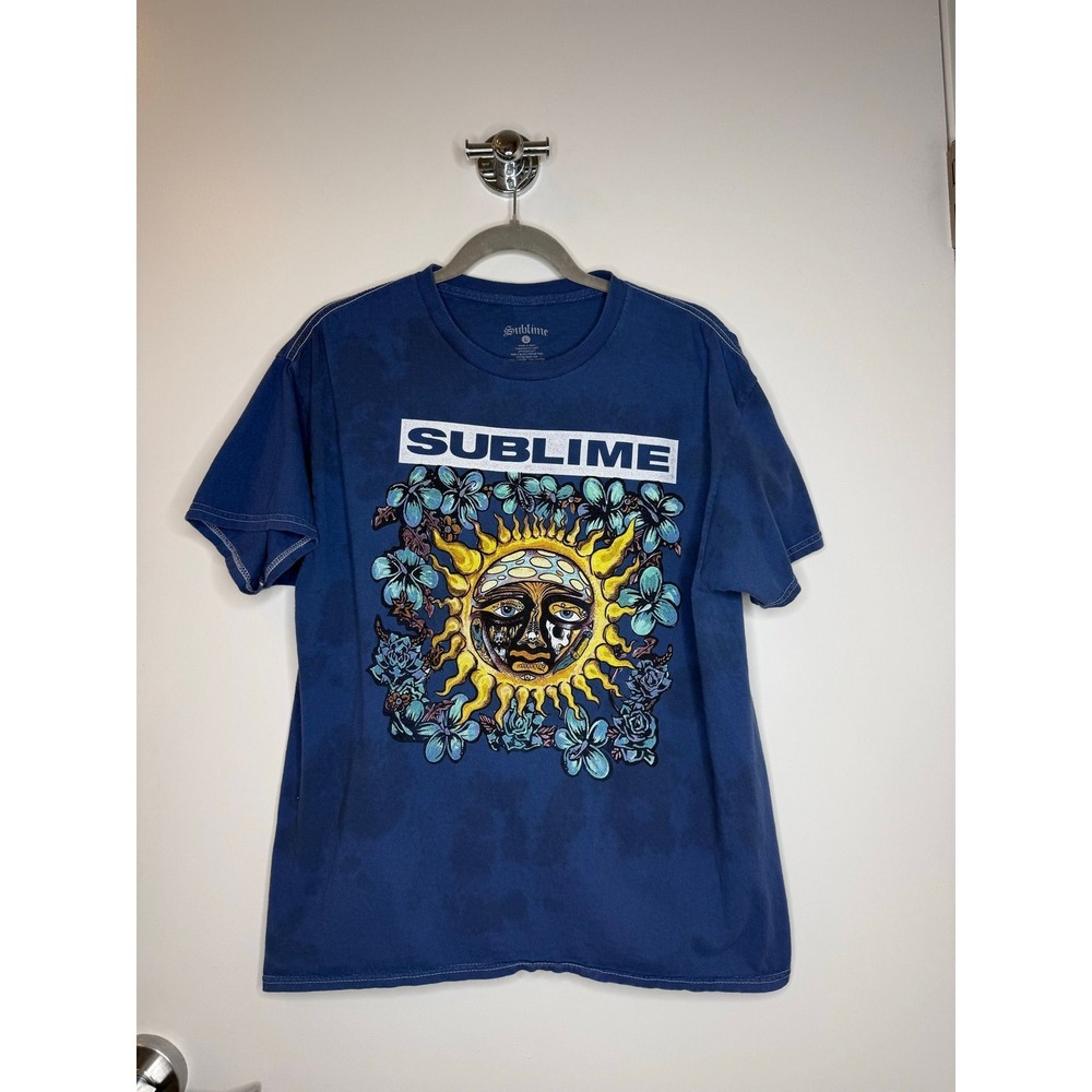 Sublime "40oz to Freedom" Blue L Band T Shirt Grunge Music Band Tee